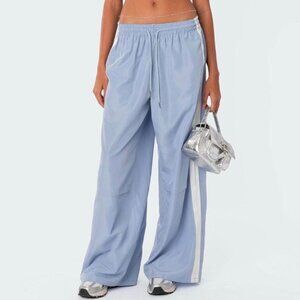 Edikted Women's White and Blue Joggers-tracksuits